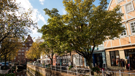 Blick auf die Altstadt von Buxtehude. © picture alliance/dpa | Daniel Bockwoldt Foto: Daniel Bockwoldt