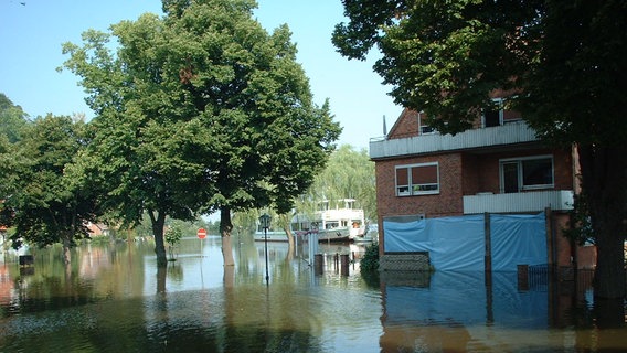 Hochwasser, Hitzacker, 2002, Elbe, Elbhochwasser © Stadt Hitzacker 
