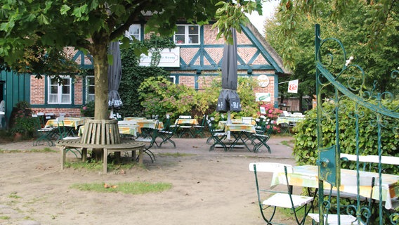 Das Café des Freilichtmuseums Kiekeberg. © K. Geisel 