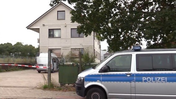 Der Einsatzort in Harsefeld an dem ein 40-Jähriger von der Polizei erschossen wurde. © TV-Elbnews 