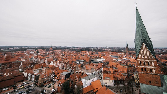 Blick auf die Dächer der Lüneburger Innenstadt. © NDR Foto: Julius Matuschik