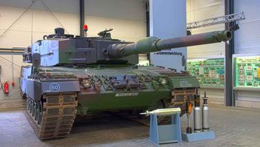Ein Panzer des Typs Leopard 2 Â© Deutsches Panzermuseum Munster 