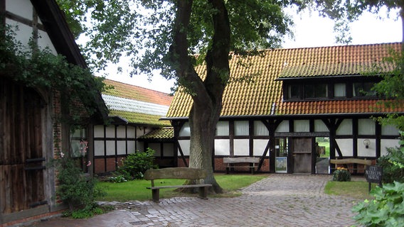 Der Eingang des Otto Modersohn Museums in Fischerhude. © Rainer Noeres Foto: Rainer Noeres