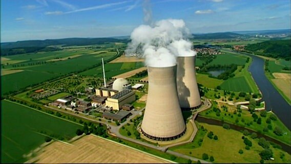 Das Atomkraftwerk Grohnde aus der Vogelperspektive. © NDR Foto: Sandrine Harder-Hoffmann