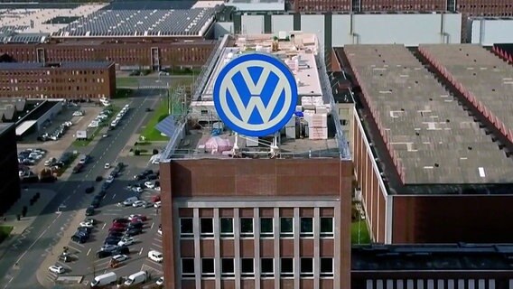 Das Volkswagen Werk in Wolfsburg aus der Luft. © NDR 