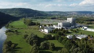 Luftaufnahme des Kernkraftwerks Würgassen. © NDR 