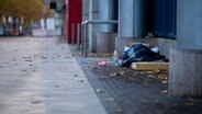 Der Schlafplatz eines Obdachlosen. © picture alliance / Wedel Kirchner-Media 