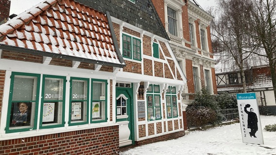 In einem Fachwerkhaus befindet sich das Ringelnatz-Museum in Cuxhaven. © NDR Foto: Jörn Pietschke