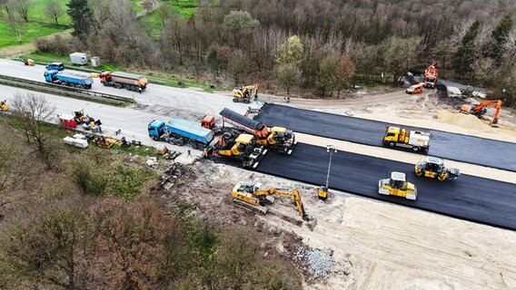 Die Autobahn 27 zwischen Hagen und Uthlede wird repariert. © Die Autobahn GmbH des Bundes 