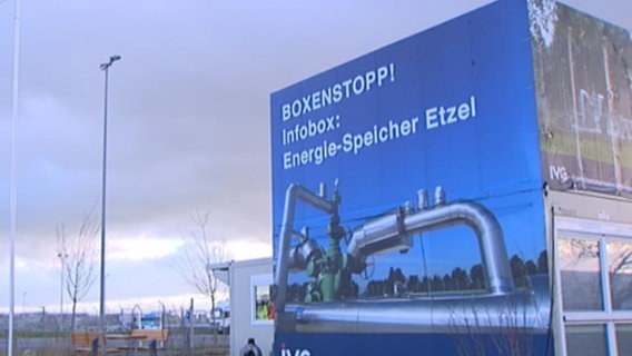 Eingangsbereich Energie-Speicher Etzel. © NDR 