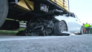 Unfall auf der A31 bei Geeste (Landkreises Emsland). © Nord-West-Media TV 