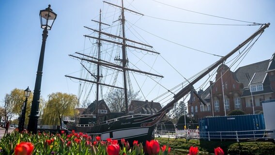 Das Museumsschiff Friederike von Papenburg wird saniert. © dpa-Bildfunk Foto: Sina Schuldt