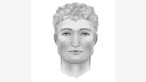 Das Phantombild eines Mannes. Das Phantombild eines Mannes. © Polizeiinspektion Diepholz