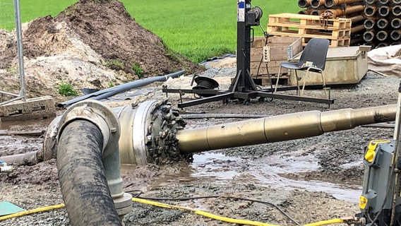 Ein Bohrkopf für den Bau der Pipeline © NDR Foto: Jutta Przygoda