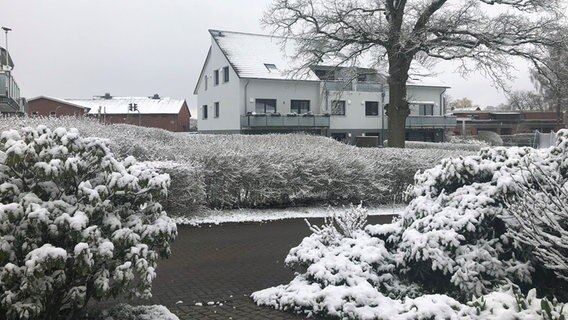 Schnee liegt im Landkreis Harburg. © NDR Foto: Hannah Mosbach