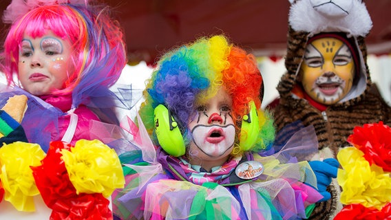 Besucher beim Carneval in Damme. © dpa-bildfunk Foto: Friso Gentsch