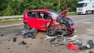 Unfallstelle auf der A30 © Nord-West-Media TV 