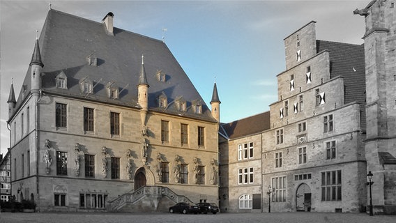 The historic town hall of Osnabrück.  © City of Osnabrück, Media and Public Relations Department Photo: Dr. Sven Jürgensen