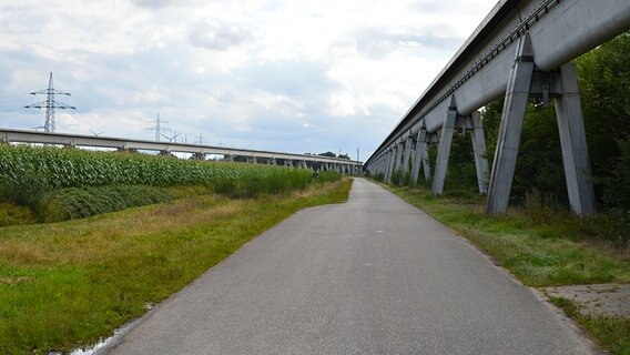 Die Transrapid-Teststrecke. © NDR Foto: Hedwig Ahrens