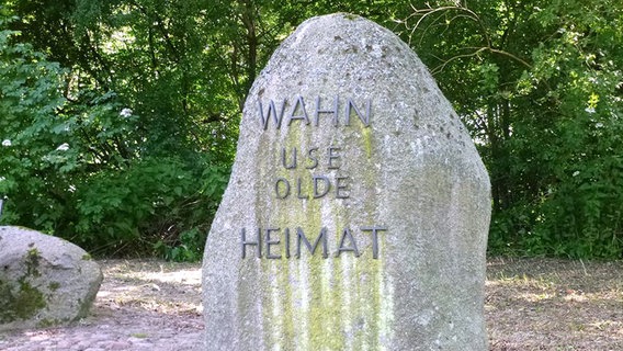 Ein Gedenkstein in einem Wald bei Wahn in der Nähe von Meppen. © NDR Foto: Hedwig Ahrens
