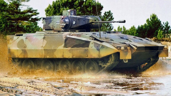 Ein Puma-Panzer im Gelände. © dpa-Bildfunk Foto: Rheinmetall