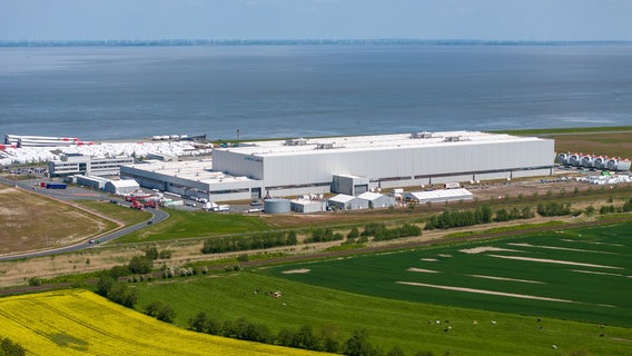 Das Werk des Windkraftanlagenhersteller Siemens Gamesa in Cuxhaven © Siemens Gamesa Renewable Energy 