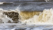 Wellen bei Sturm in der Nordsee. © picture alliance / Jochen Tack | Jochen Tack Foto: Jochen Tack