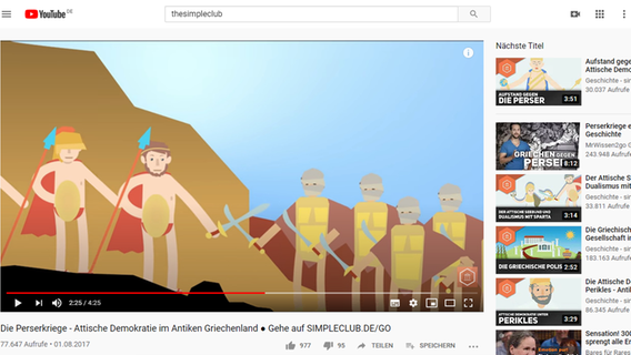 Das Bild zeigt einen Screenshot des YouTube-Kanals thesimpleclub. Das Bild zeigt einen Screenshot des YouTube-Kanals thesimpleclub. © Screenshot / YouTube Foto: Screenshot