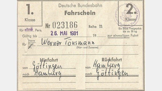 Besondere Eisenbahnfahrt (Werner Tönsmann) © NDR 