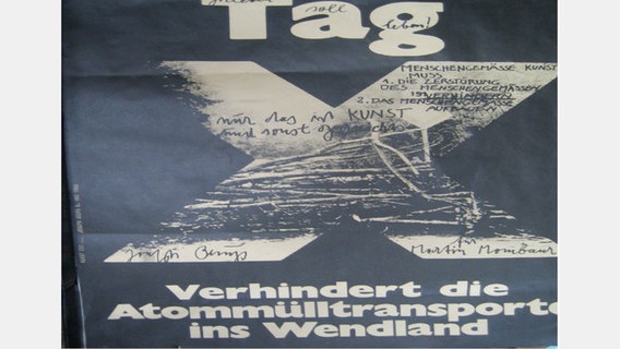 Ein Plakat von Joseph Beuys -Gorleben (Uwe Krieg) © NDR 
