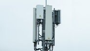 Ein 5G-Sendemast steht vor grauem Himmel. © dpa - Bildfunk Foto: Federico Gambarini