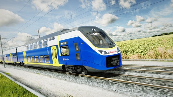 Ein Zug fährt auf Gleisen. © Alstom / Advanced & Creative Design Foto: Alstom / Advanced & Creative Design