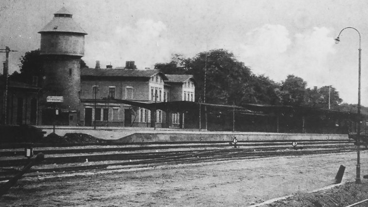 Der Bahnhof in Ahrensburg um 1900. © Stadtarchiv Ahrensburg