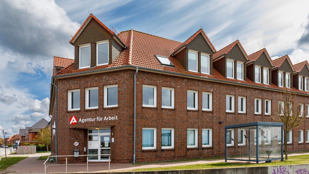 Das Gebäude der Agentur für Arbeit  Nordfriesland in Husum.
