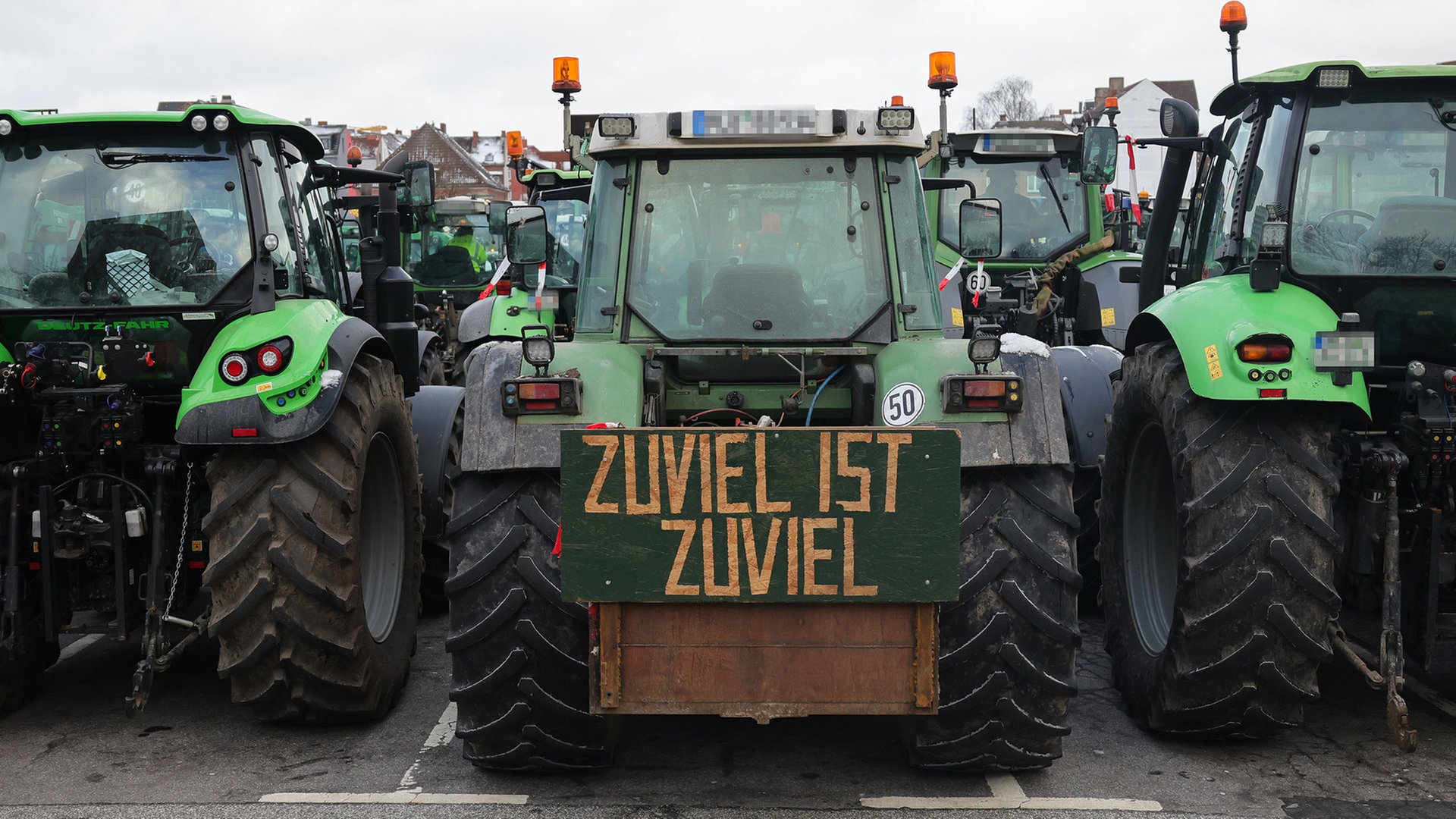 Bauernproteste in SH im Liveblog: Polizei zählt 2.000 Fahrzeuge