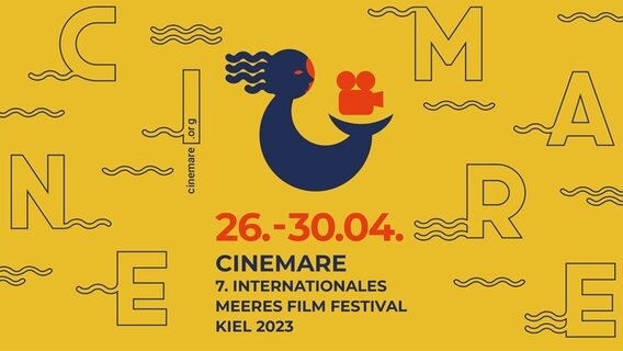 Eventposter zum Cinemare Filmfestival. © Deutscher Meeresfilmpreis e.V. 
