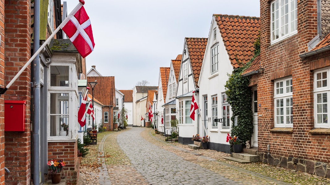 Die Stadt Tonder in Dänemark.