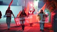 IG Metall Demonstranten starten in der Nacht mit Warnstreiks © Daniel Friedrichs Foto: Daniel Friedrichs