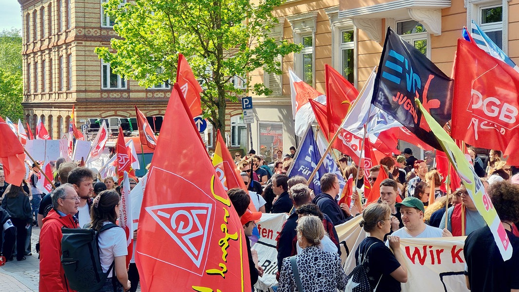 Hier wird heute zum Tag der Arbeit demonstriert
