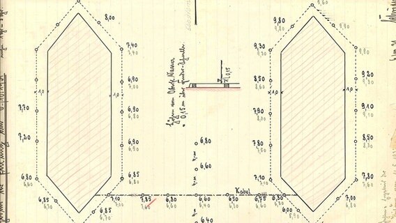 Eine Bauzeichnung der Eiderbrücke  Foto: Dirk Jacobs