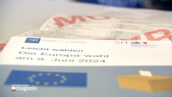 Eine Broschüre zur Europawahl 2024. © NDR 