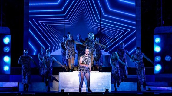 Eine Aufführung der Eutiner Festspiele, eine Szene aus dem Musical: "Jesus Christ Superstar" © Eutiner Festspiele Foto: Eutiner Festspiele