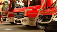 Einsatzfahrzeuge der Feuerwehr Flensburg.  