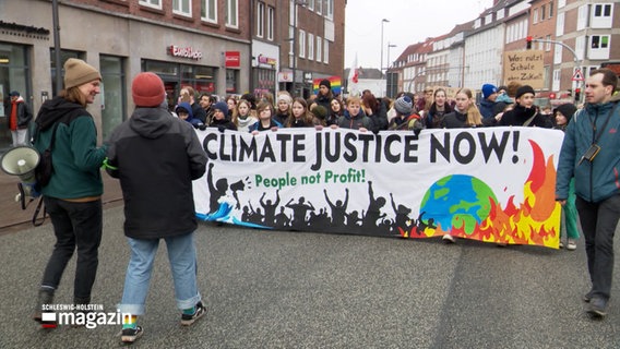 "Fridays for Future" protestieren in Kiel. © NDR 