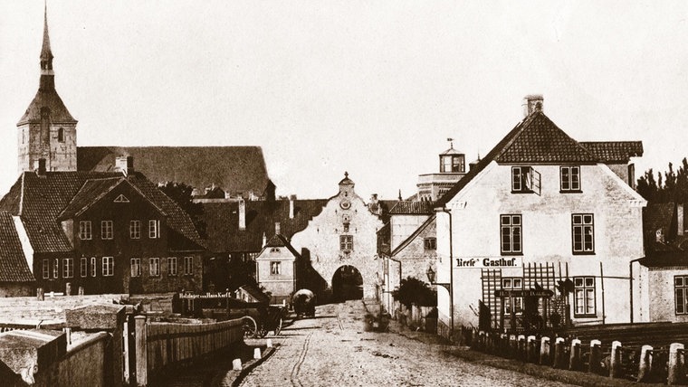 Eine historische Aufnahme von Flensburg. © Stadtarchiv Flensburg