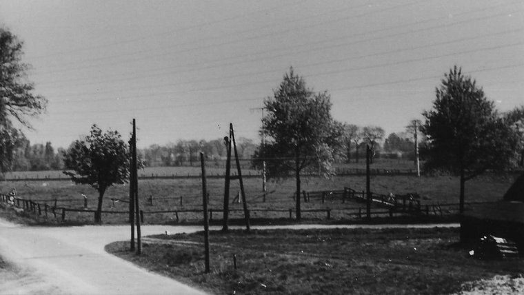 Landwirtschaftlich geprägte Garstedter Feldstraße in Norderstedt um 1950. © Stadtarchiv Norderstedt Foto: Stadtarchiv Norderstedt
