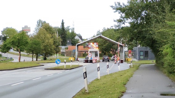 Deutsch-Dänischer Grenzübergang bei Pattburg. © NDR Foto: Peer-Axel Kroeske