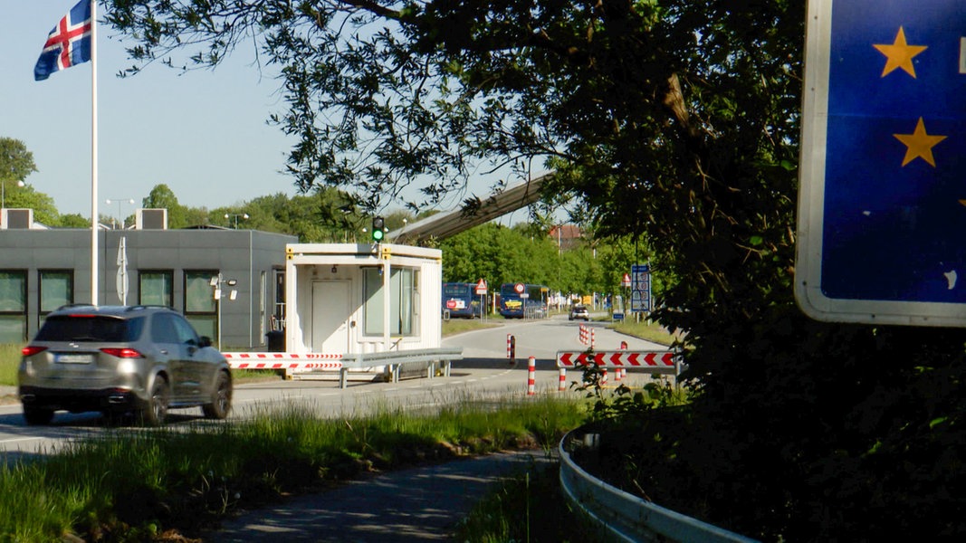 Ein dänischer Grenzübergang.