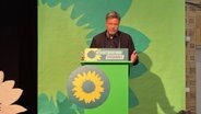 Robert Habeck spricht auf einem Parteitag der Grünen © NDR Foto: Tobias Gellert