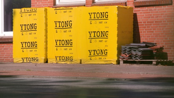 Baumaterialien der Firma Ytong. © NDR 
